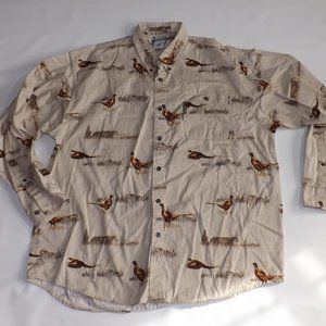 Columbia River Lodge Pheasant Long Sleeve Shirt XL